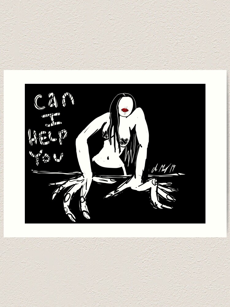 Alternate view of Can I Help You? Art Print