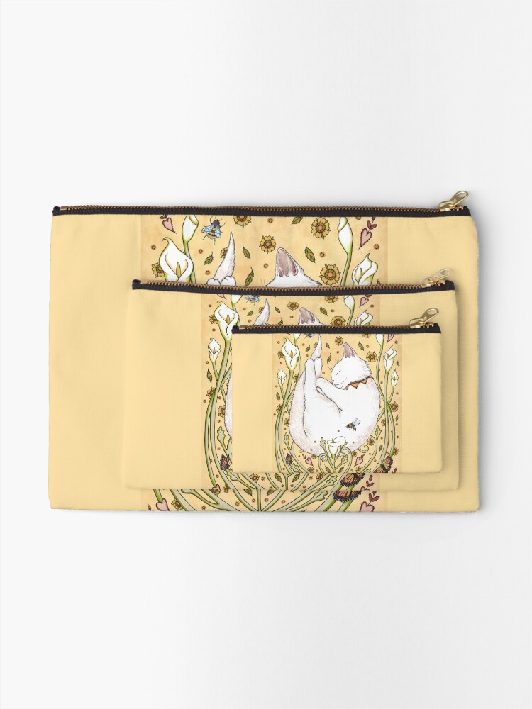 Alternate view of Butterflies and Bees Zipper Pouch