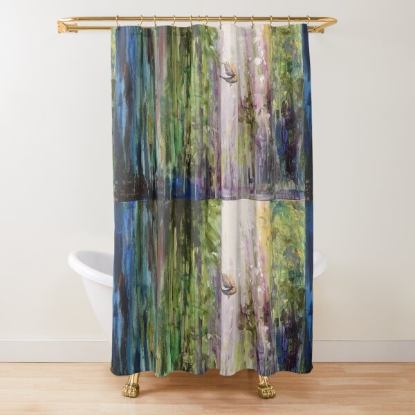 Eye on the Sparrow Shower Curtain