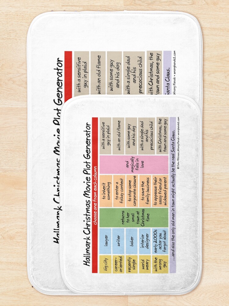 Alternate view of Hallmark Christmas Movie Plot Generator Bath Mat