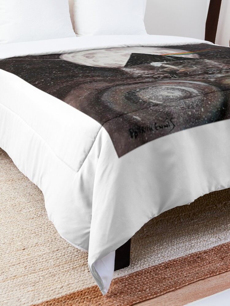 Alternate view of Pink Floyd fan art Comforter