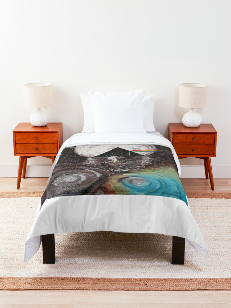 Alternate view of Pink Floyd fan art Comforter