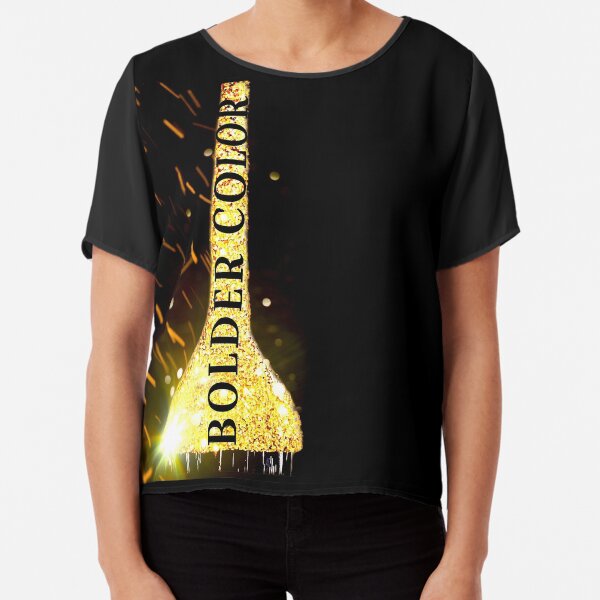 BOLDER COLOR BRUSH Chiffon Top