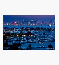 San Diego Skyline w/ Marina Photographic Print
