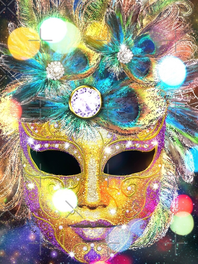 Golden Carnival Mask by AnnArtshock
