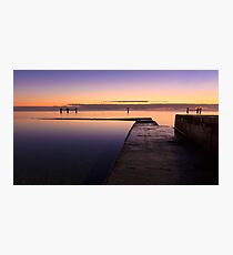 Sunrise at Edithburgh Tidal pool, South Australia Photographic Print