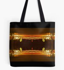 Pillars Of Light And battling sorcerers Tote Bag