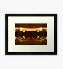 Pillars Of Light And battling sorcerers Framed Print