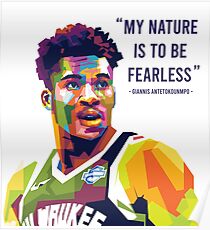 Giannis "Fearless" Antetokounmpo Poster