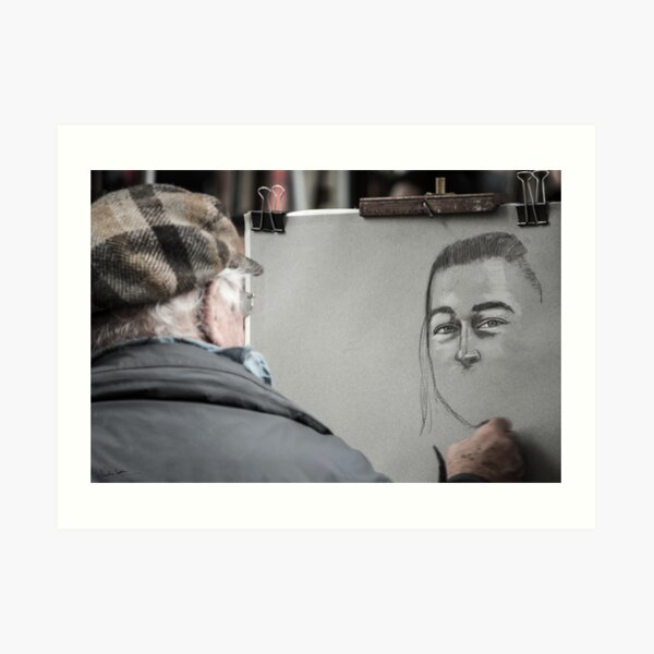 Artist in Montmartre, Paris Art Print