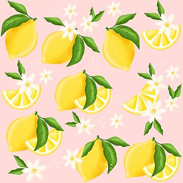 Artwork thumbnail, Summer Lemon Pattern by Katbydesign