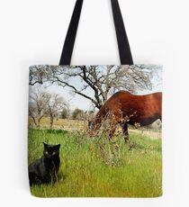Mustang and Friend Tote Bag