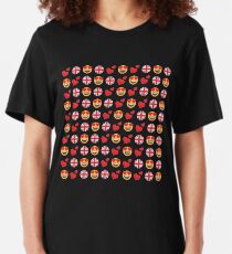 Camiseta ajustada Amor Inglaterra Británica Emoji JoyPixels Viaje a Gran Bretaña