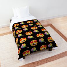 Love Lollipop Emoji JoyPixels Funny Rainbow Sweet Comforter