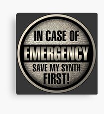 Save my Synth Canvas Print