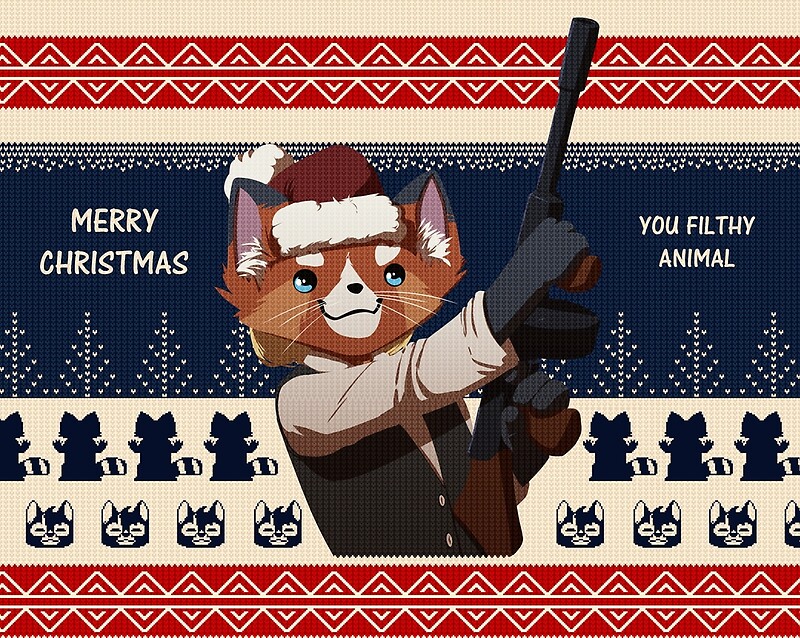 &quot;Merry Christmas, you filthy animal&quot; by Feretta | Redbubble