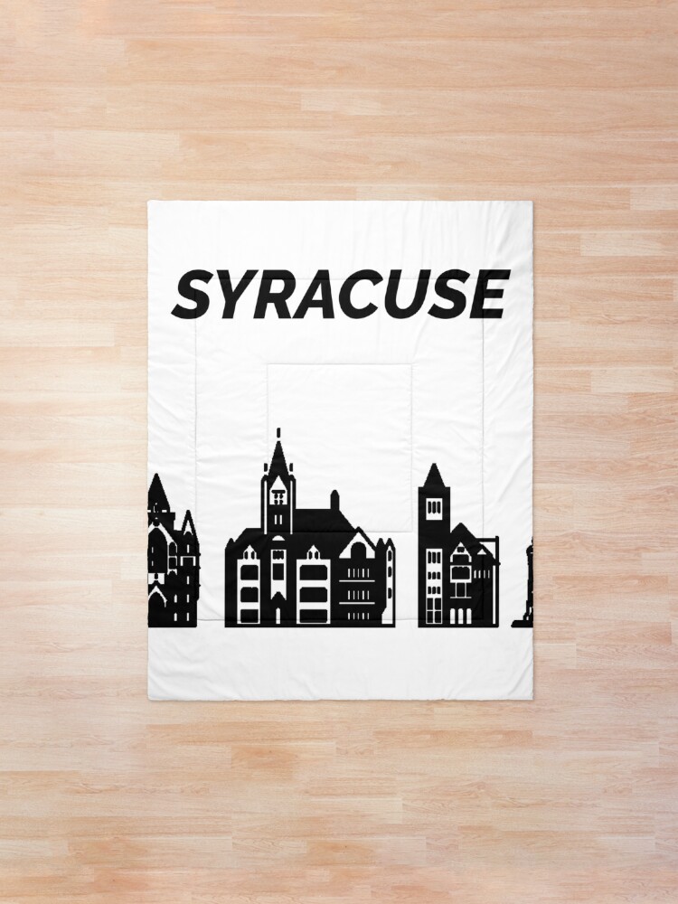 Syracuse Skyline New York Usa Comforter By Marosharaf Redbubble