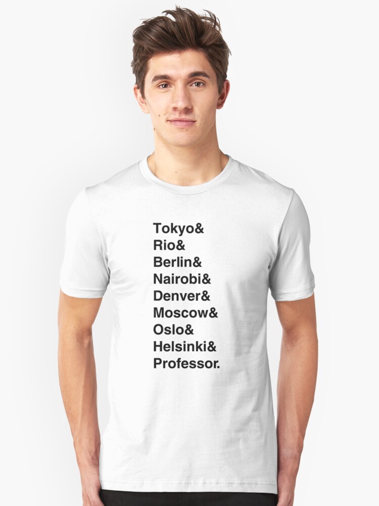 Tokyo Rio Berlin Nairobi Denver Moscow Oslo Helsinki Professor T Shirt By Bluedaisxy