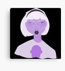 crazy stupid tentacle witch lady Canvas Print