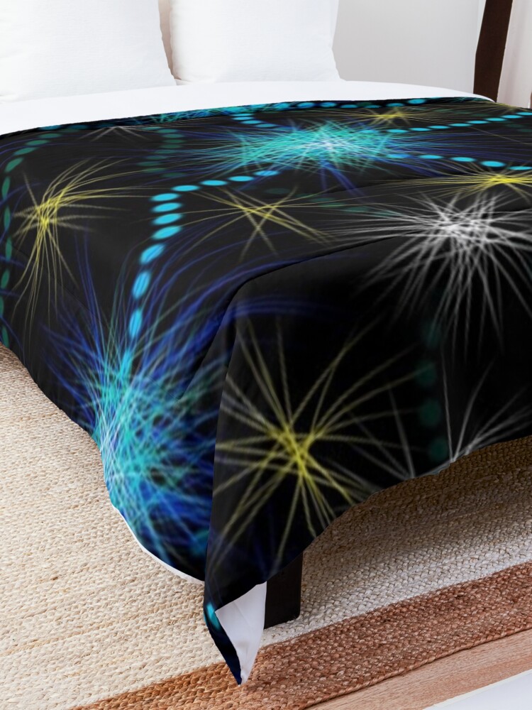 Alternate view of Travelling under the stars Comforter