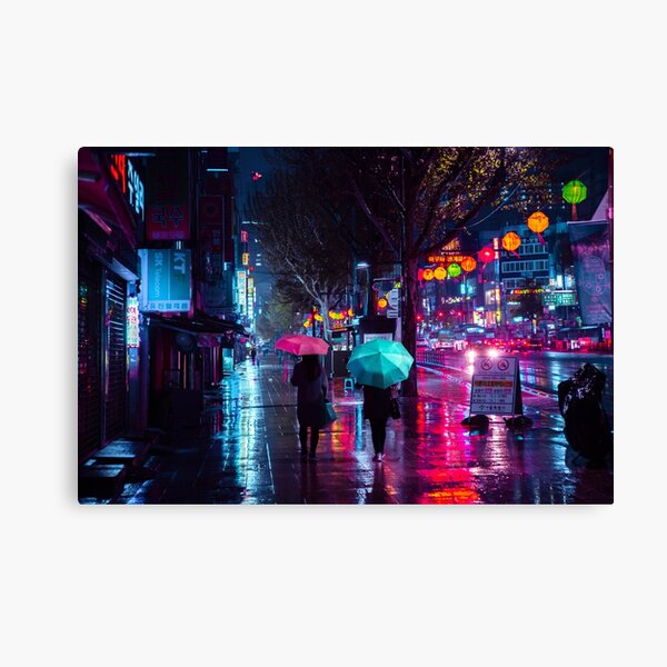 Jongro - Rainy Night Canvas Print