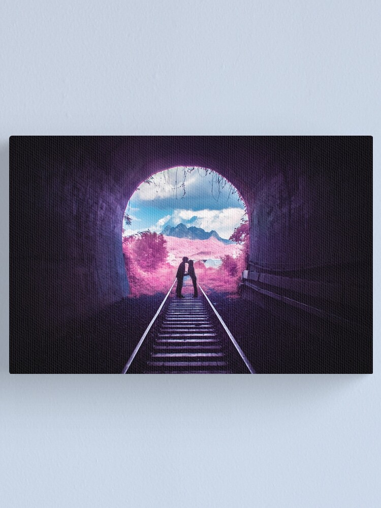 Alternate view of Pink Tunnel Canvas Print
