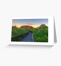 First Rays on Coolum Greeting Card