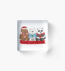 We Bare Bears Love Acrylic Block