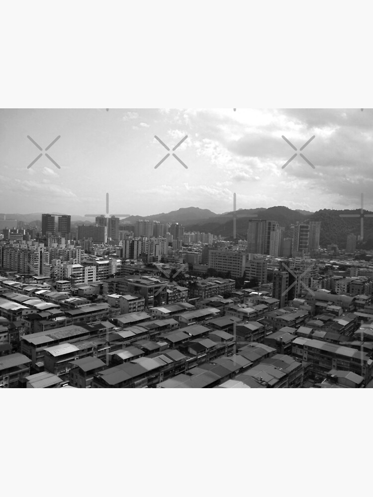 Xindian District Tower View Black & White by NadjaMei