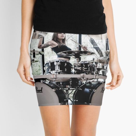 Drums Rule Mini Skirt