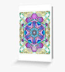 Om-Adjna 'dubstep' mandala Greeting Card