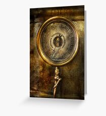 Steampunk - The pressure gauge Greeting Card
