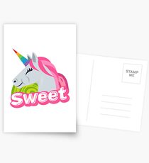 Sweet Unicorn Emoji JoyPixels Cute Sweety Postcards