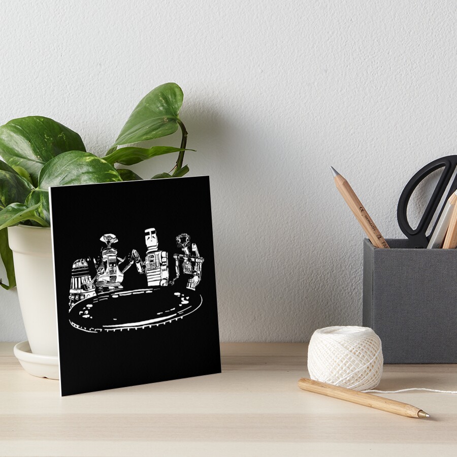 Poker Bots Art Board Print