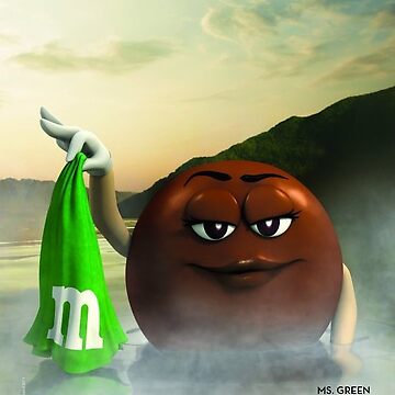 THE GREEN M&M Sticker for Sale by farttarts