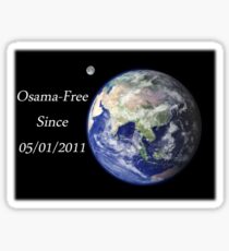 The World - Osama-Free Sticker