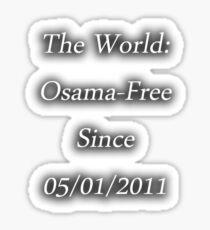Osama-Free World Sticker