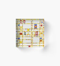 Piet Mondrian-Broadway Boogie Woogie Acrylic Block