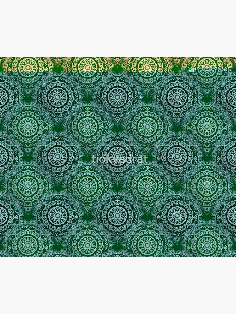 Gold Mandala for Truth and Enlightenment Green by tiokvadrat