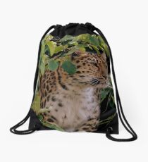 Amur Leopard Two Drawstring Bag