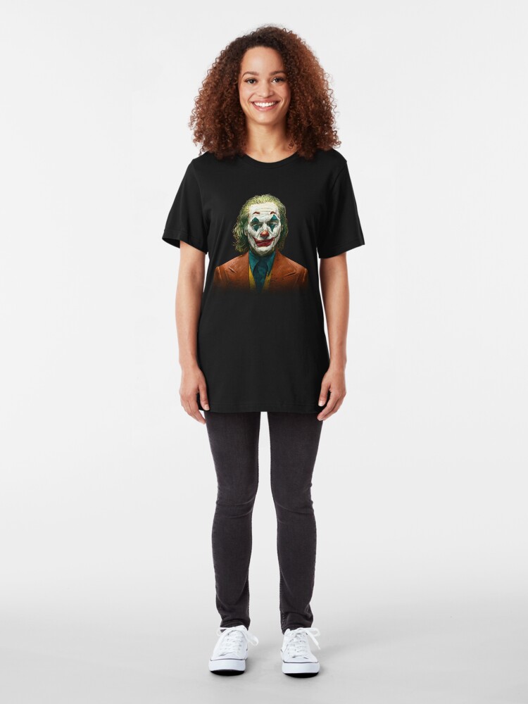 Vista alternativa de Camiseta ajustada Joaquin Phoenix, Joker 2019 Película