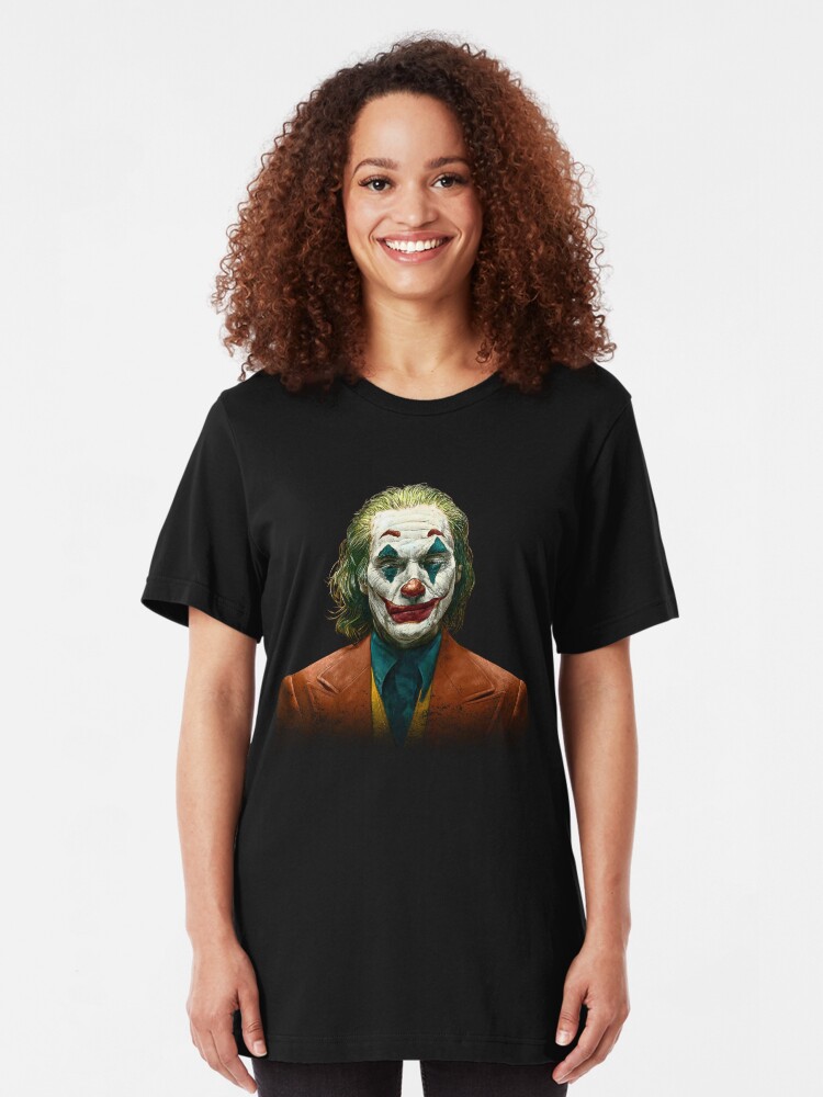 Vista alternativa de Camiseta ajustada Joaquin Phoenix, Joker 2019 Película