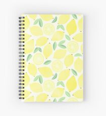 Summer Lemons Spiral Notebook