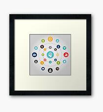 Business an orbit Framed Print