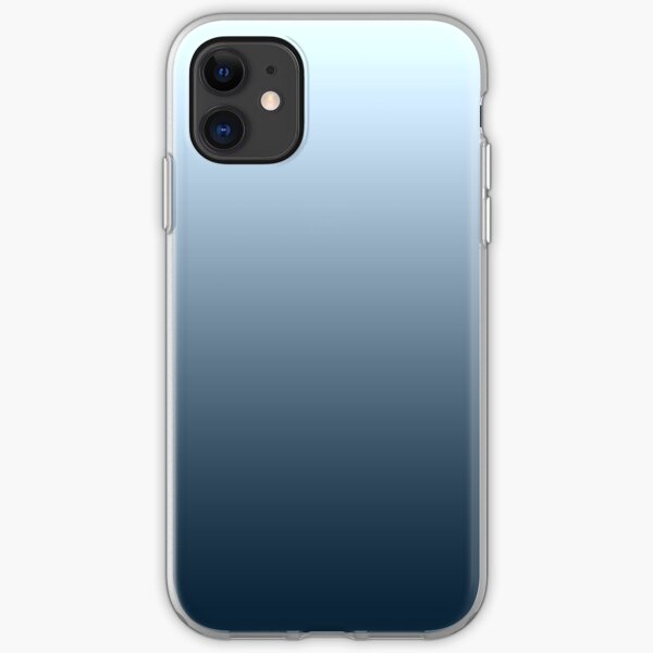 Blue gradient - top to bottom iPhone Soft Case