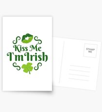 Kiss Me I'm Irish Emoji JoyPixels Love Ireland Postcards
