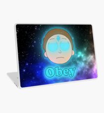 Morty Obey the Crystal Laptop Skin