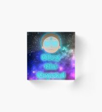 Morty Obey the Crystal Acrylic Block