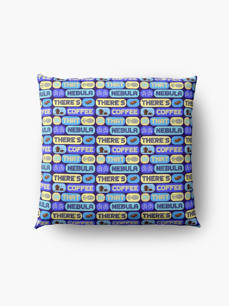 Alternate view of Star Trek, There & # 39; s coffee in that nebula Floor Pillow