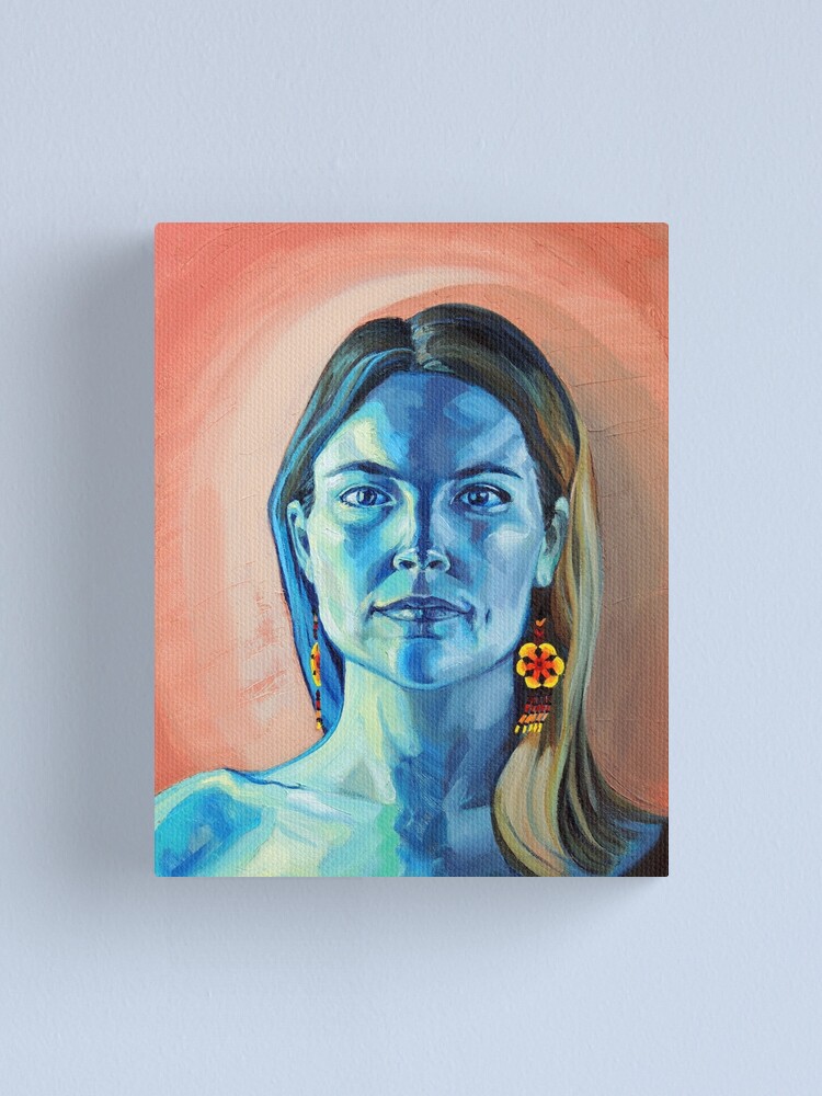 Alternate view of Peyote Woman (self portrait) Canvas Print